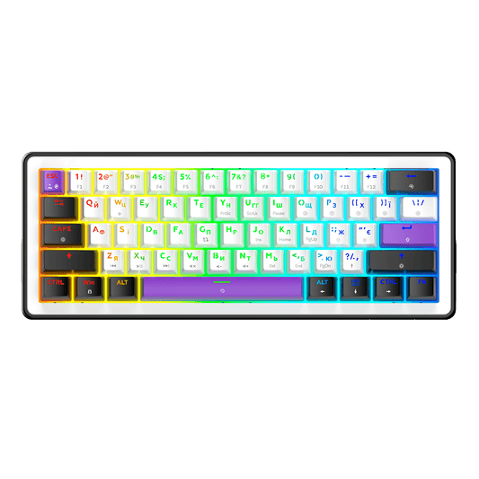 💙😎Hator Brand Hellyberry HK60 US/UA Mechanical RGB Keyboard🤘💛